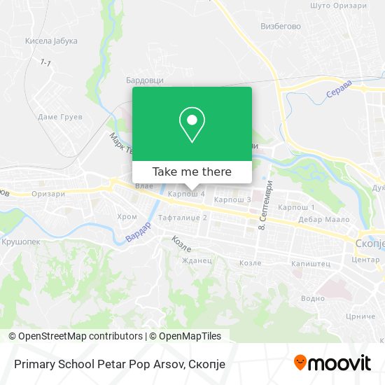 Primary School Petar Pop Arsov map