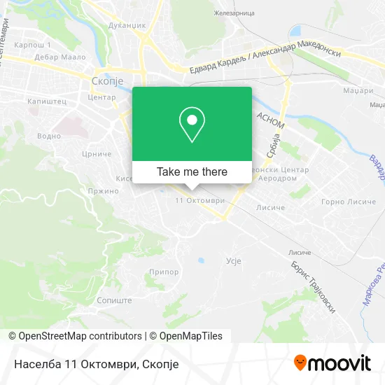 Населба 11 Октомври map