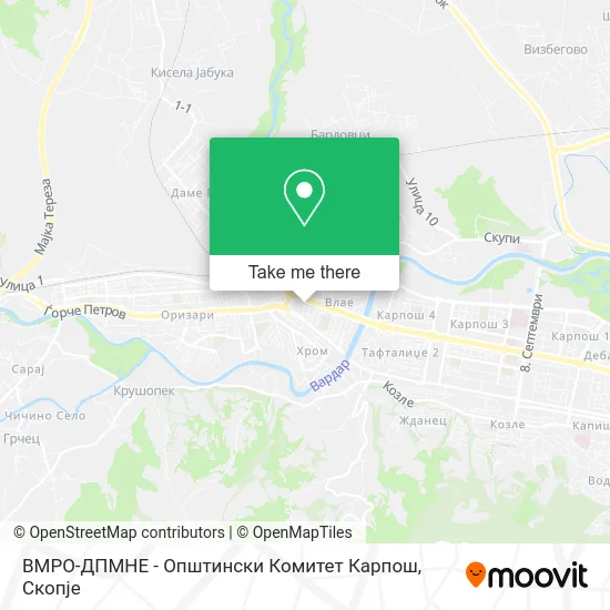 ВМРО-ДПМНЕ - Општински Комитет Карпош map