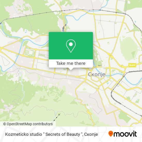 Kozmeticko studio " Secrets of Beauty " map