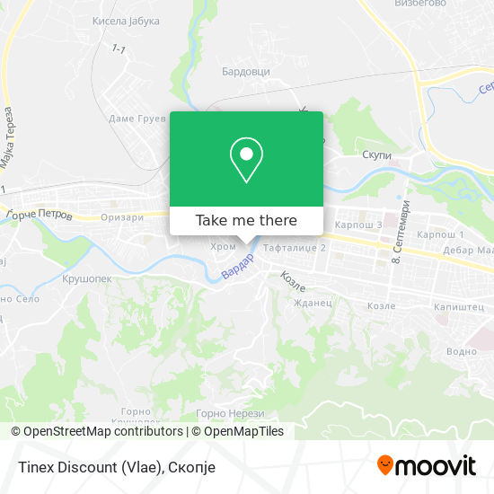 Tinex Discount (Vlae) map