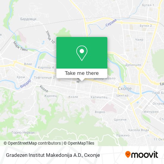 Gradezen Institut Makedonija A.D. map