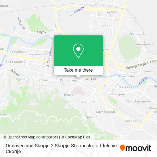 Osnoven sud Skopje 2 Skopje-Stopansko oddelenie map