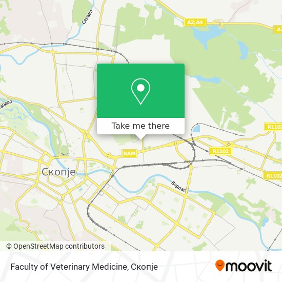 Faculty of Veterinary Medicine mapa