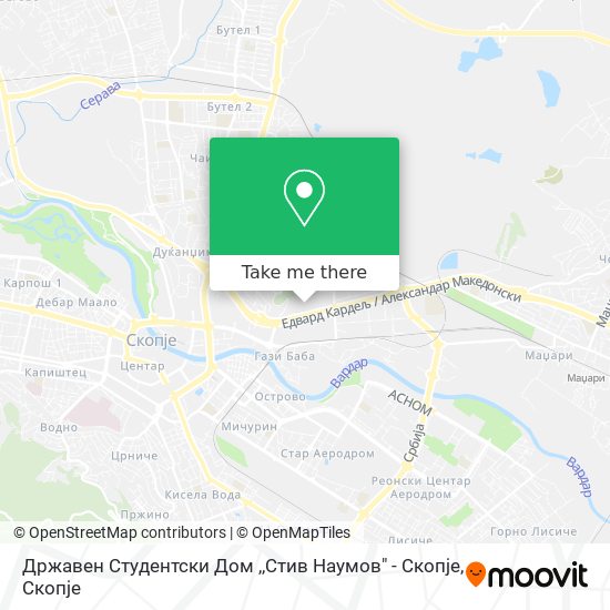 Државен Студентски Дом ,,Стив Наумов" - Скопје map
