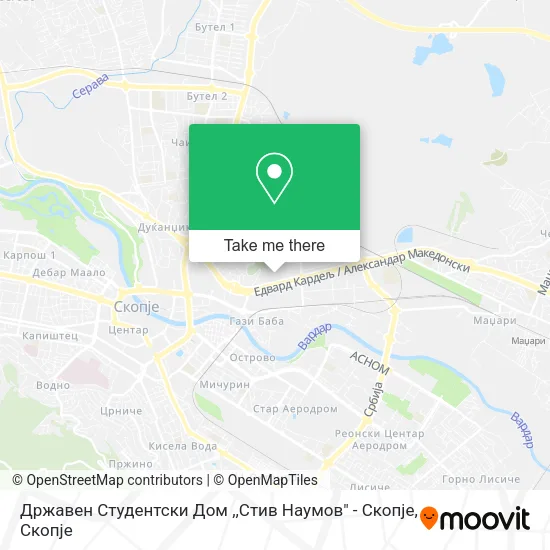 Државен Студентски Дом ,,Стив Наумов" - Скопје map