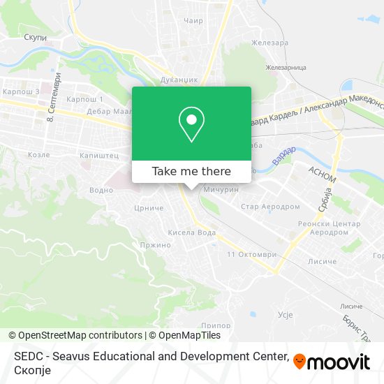 SEDC - Seavus Educational and Development Center map