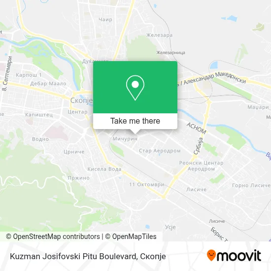 Kuzman Josifovski Pitu Boulevard map