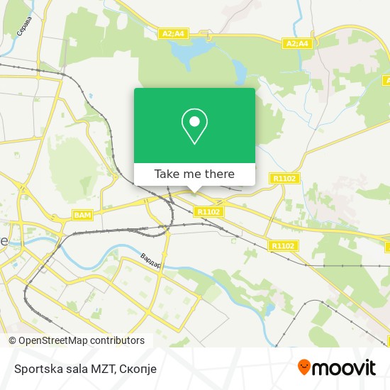 Sportska sala MZT map