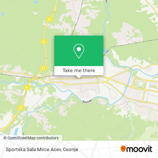 Sportska Sala Mirce Acev map
