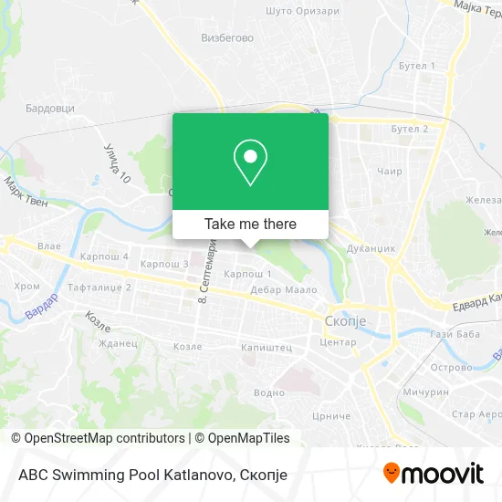 ABC Swimming Pool Katlanovo map