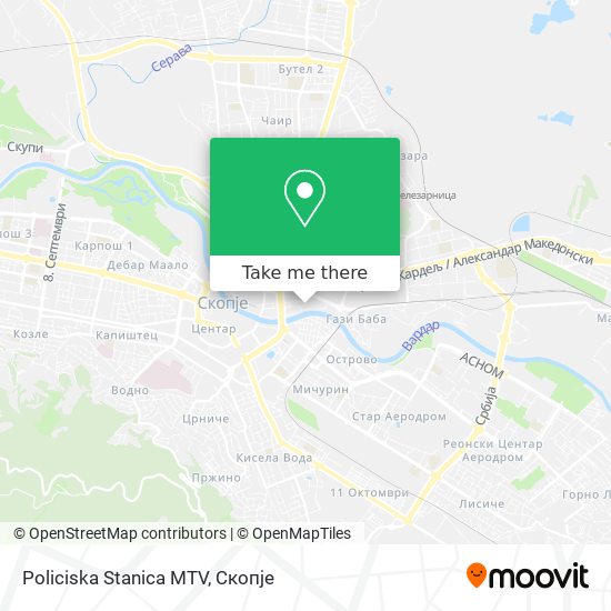 Policiska Stanica MTV map