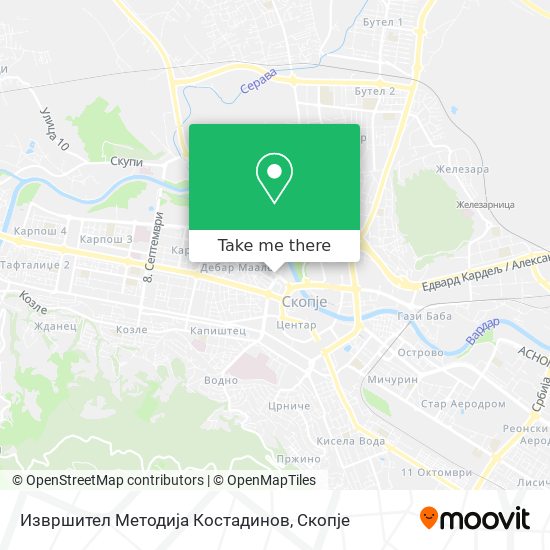 Извршител Методија Костадинов mapa