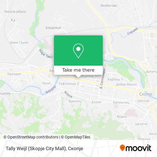 Tally Weijl (Skopje City Mall) map