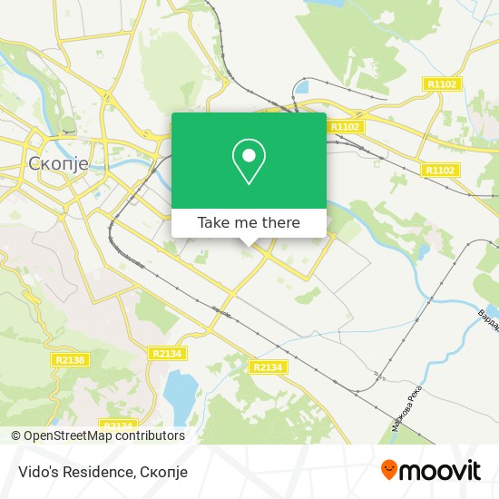 Vido's Residence map