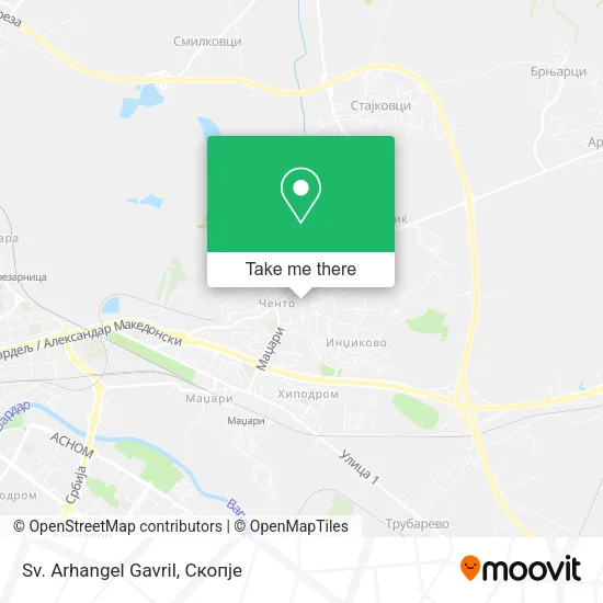 Sv. Arhangel Gavril map
