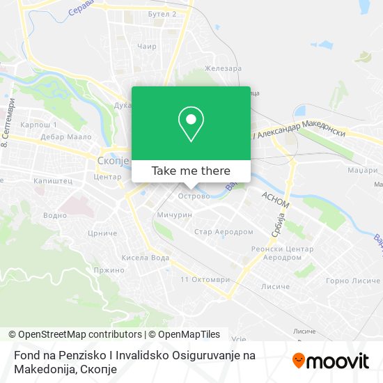 Fond na Penzisko I Invalidsko Osiguruvanje na Makedonija map