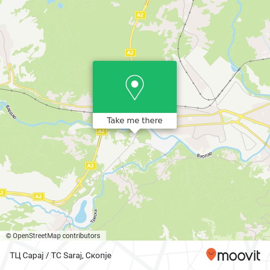 ТЦ Сарај / TC Saraj map