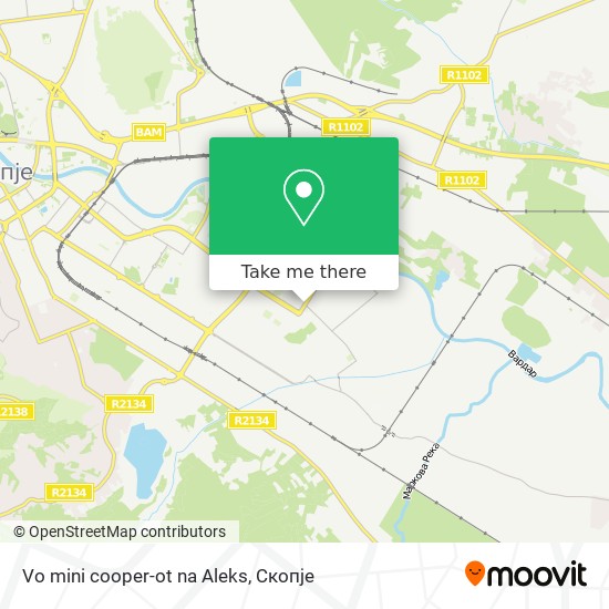 Vo mini cooper-ot na Aleks mapa