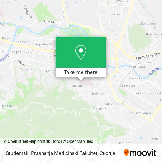 Studentski Prashanja Medicinski Fakultet map