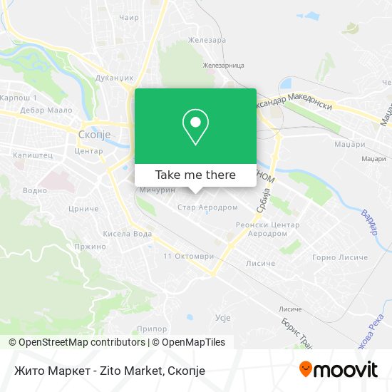 Жито Маркет - Zito Market mapa