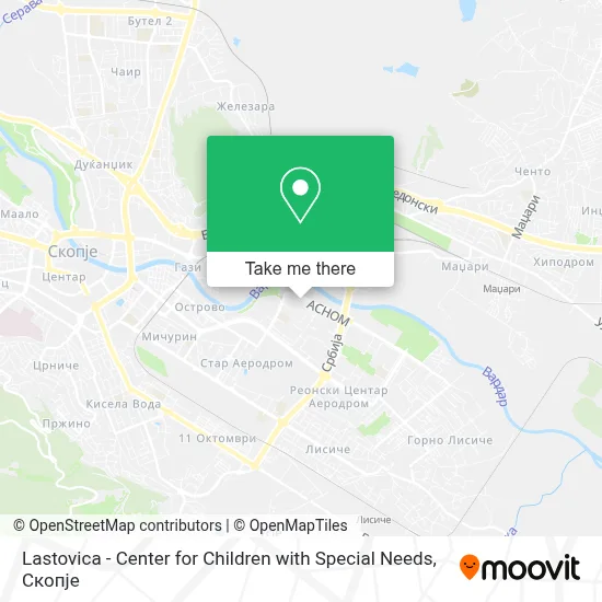 Lastovica - Center for Children with Special Needs map