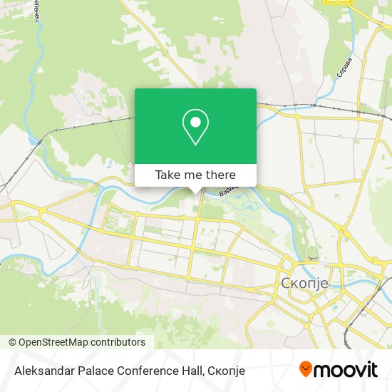 Aleksandar Palace Conference Hall map