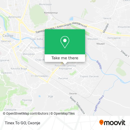 Tinex To GO map