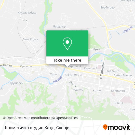 Козметичко студио Катја map