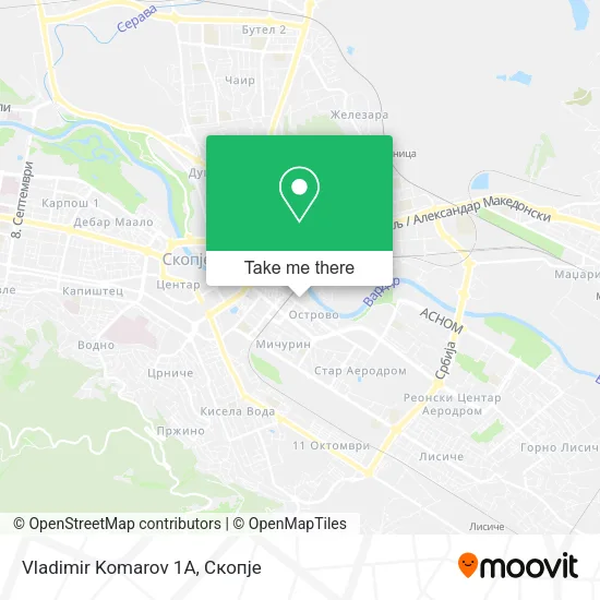 Vladimir Komarov 1А map