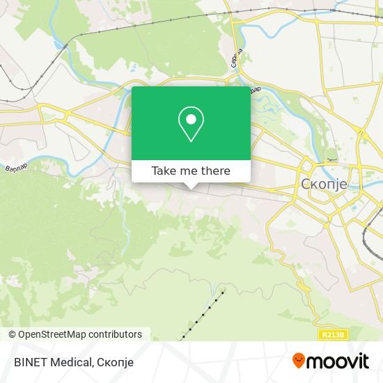 BINET Medical map