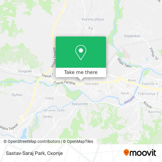Sastav-Saraj Park map