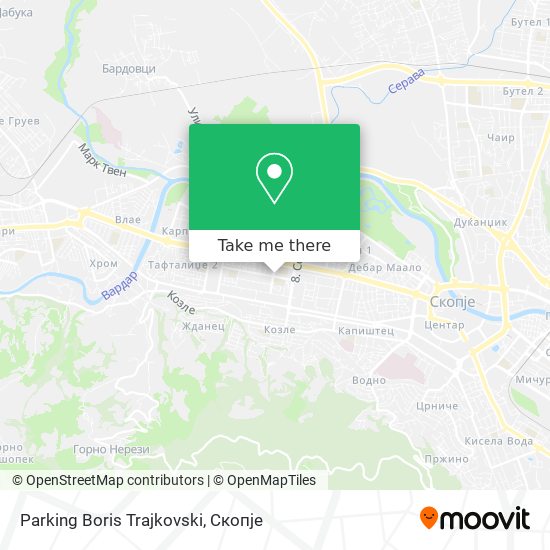Parking Boris Trajkovski map
