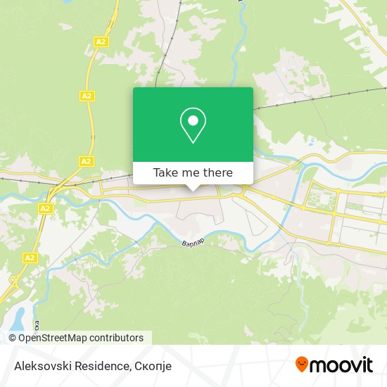 Aleksovski Residence map