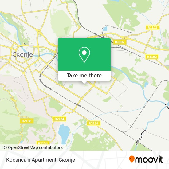 Kocancani Apartment map