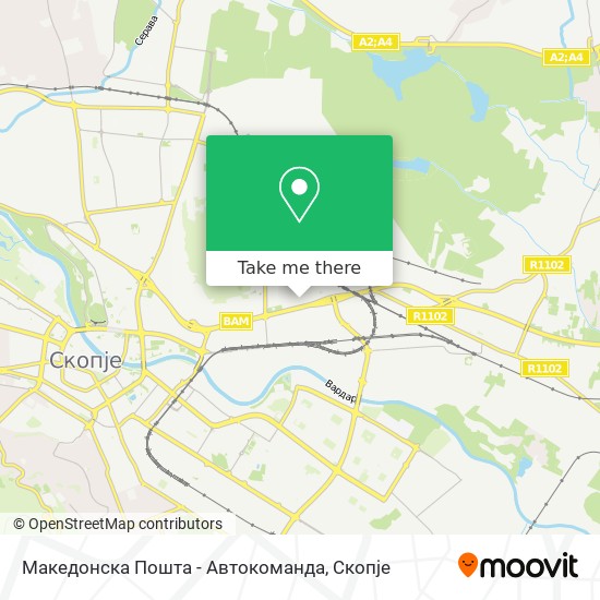 Македонска Пошта - Автокоманда map