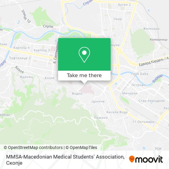 MMSA-Macedonian Medical Students' Association mapa