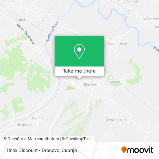 Tinex Discount - Dracevo mapa