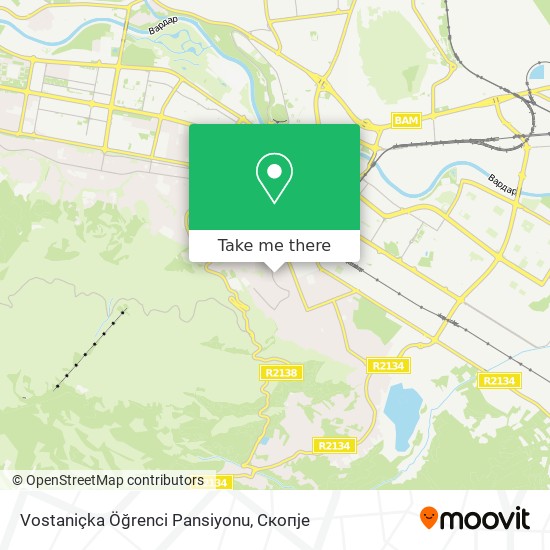 Vostaniçka Öğrenci Pansiyonu map