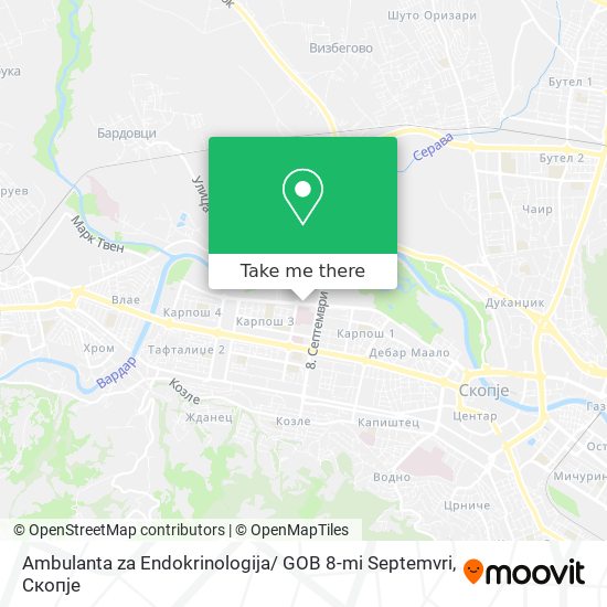 Ambulanta za Endokrinologija/ GOB 8-mi Septemvri mapa