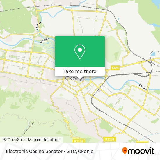 Electronic Casino Senator - GTC mapa