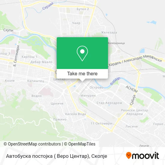 Автобуска постојка ( Веро Центар) map