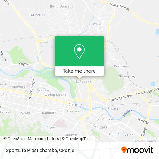 SportLife Plasticharska map