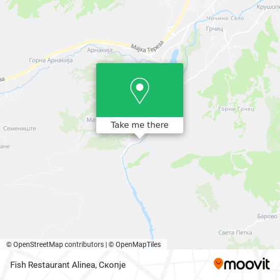 Fish Restaurant Alinea mapa