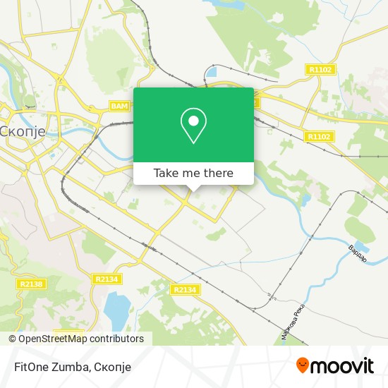 FitOne Zumba map