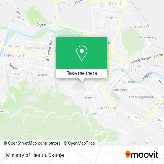 Ministry of Health map