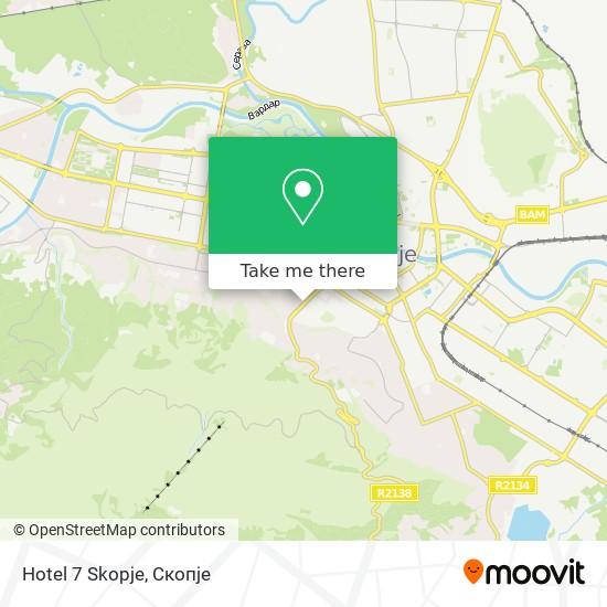 Hotel 7 Skopje map