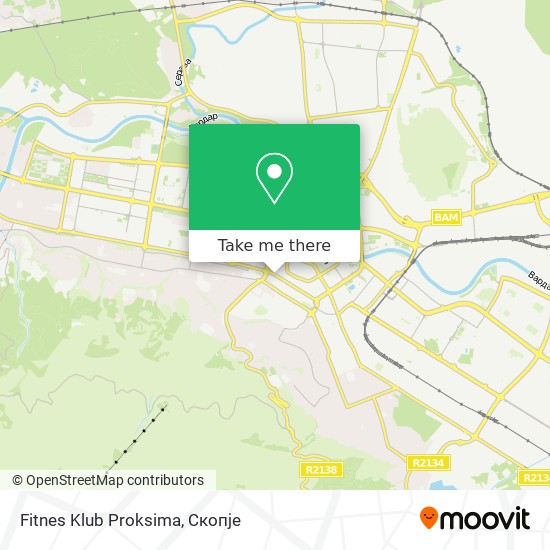Fitnes Klub Proksima mapa