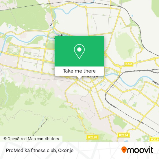 ProMedika fitness club map