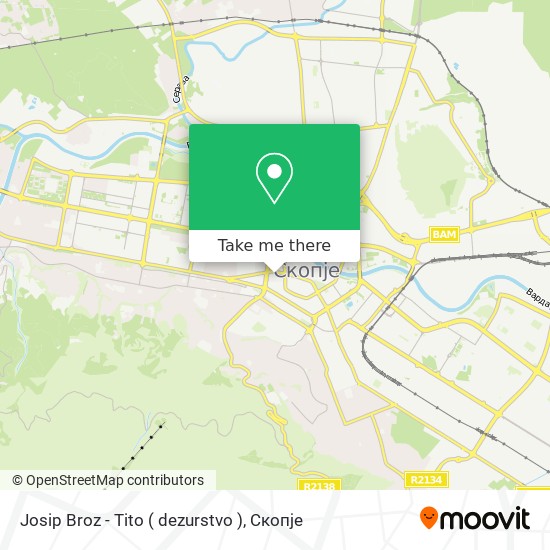 Josip Broz - Tito ( dezurstvo ) map